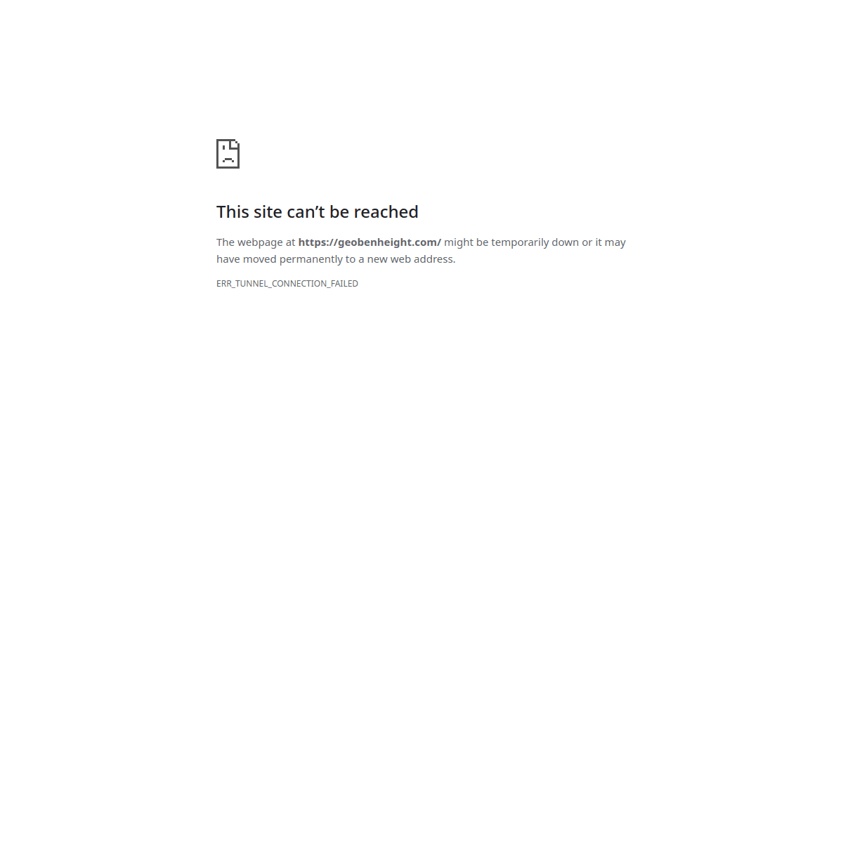 Geoben Height website preview