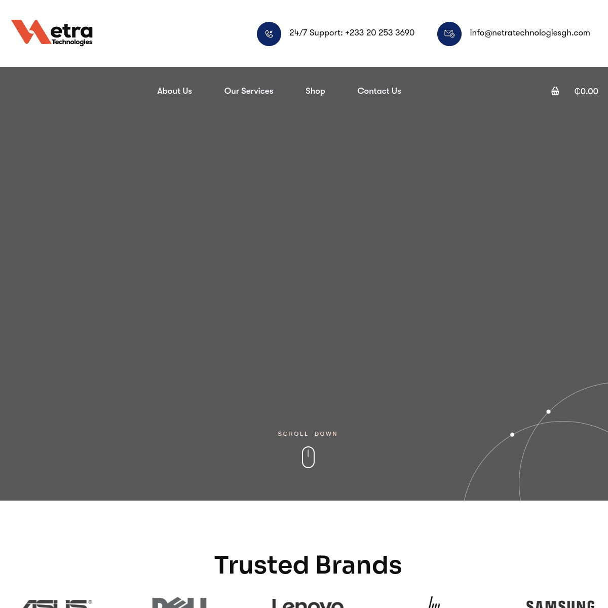 Netra Technologies GH website preview